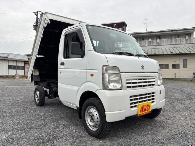 キャリイトラック キンタロウダンプ マニュアル切換4WD走行82200km車検9年9月エアコンパワステエアバック純正フロアーマットドアバイザーオーディオ12インチホイル夏タイヤ装着(9枚目)