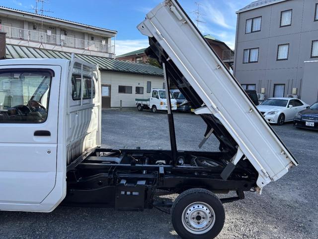 キャリイトラック キンタロウダンプ マニュアル切換4WD走行82200km車検9年9月エアコンパワステエアバック純正フロアーマットドアバイザーオーディオ12インチホイル夏タイヤ装着(21枚目)
