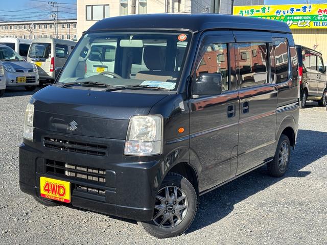 エブリイ ジョイン　ハイルーフ・オートマ４ＷＤ・車検９年２月・走行１３５７００ｋｍ・タイミングチェーン・ＡＣ・ＰＳ・ＰＷ・ＡＢＳ・ＷエアＢ・純正フロアーマットドアバイザーオーディオ・社外１２インチアルミホイル冬タイヤ装着（6枚目）