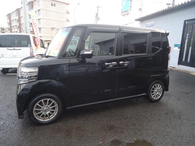 N-BOXカスタム G・ターボパッケージ ナビ・TV ETC HID BKカメラ BKソナー オートライト ドラレコ 両側パワースライドドア アルミ フォグ(3枚目)