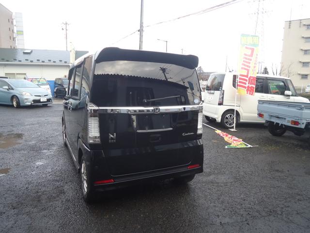 N-BOXカスタム G・ターボパッケージ ナビ・TV ETC HID BKカメラ BKソナー オートライト ドラレコ 両側パワースライドドア アルミ フォグ(4枚目)