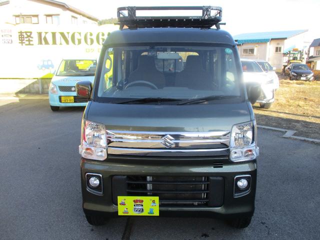 エブリイ ＰＣ　４ＷＤ　マニュアル　リフトアップ　社外１４インチアルミ　マッドタイヤ　ワゴン仕様　ＥＴＣ　社外リアラダー　社外追加メーター　社外ルーフラック（2枚目）