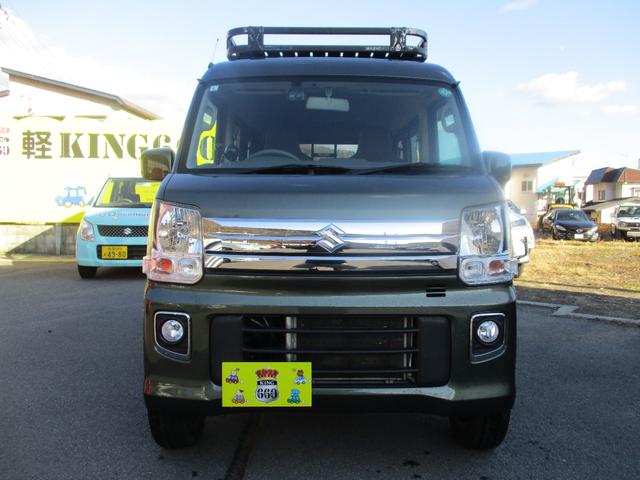 エブリイ ＰＣ　４ＷＤ　マニュアル　リフトアップ　社外１４インチアルミ　マッドタイヤ　ワゴン仕様　ＥＴＣ　社外リアラダー　社外追加メーター　社外ルーフラック（3枚目）