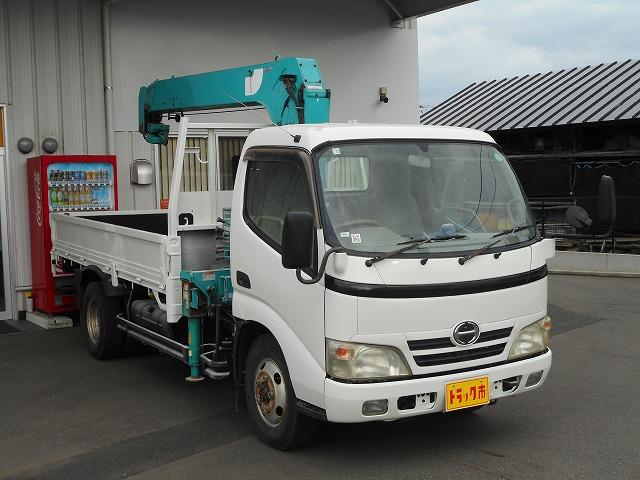 デュトロ ロング高床　★平★４ＷＤ★クレーン４段★ラジコン★３トン★荷台内寸約：Ｌ３５３×Ｗ１７８×Ｈ３７（3枚目）