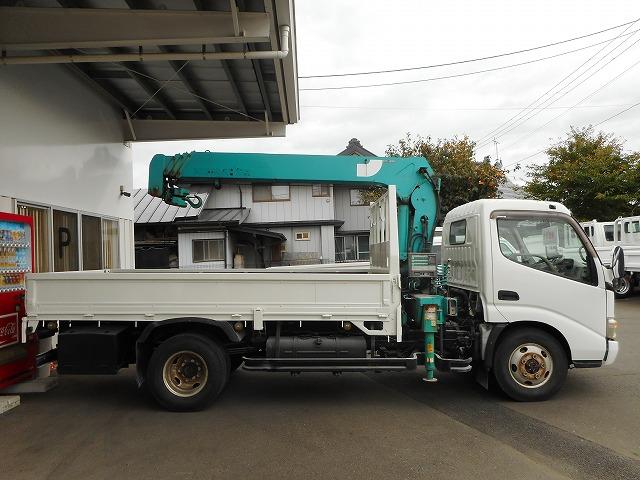 デュトロ ロング高床　★平★４ＷＤ★クレーン４段★ラジコン★３トン★荷台内寸約：Ｌ３５３×Ｗ１７８×Ｈ３７（4枚目）