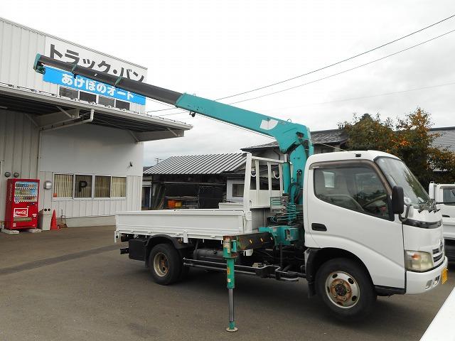 デュトロ ロング高床　★平★４ＷＤ★クレーン４段★ラジコン★３トン★荷台内寸約：Ｌ３５３×Ｗ１７８×Ｈ３７（13枚目）