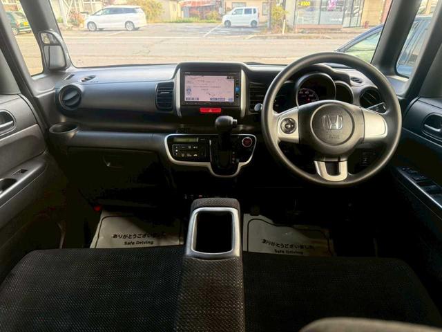 N-BOX G・Lパッケージ 4WD ナビ ワンセグTV エンジンスターター 片側電動スライドドア 衝突被害軽減ブレーキ 横滑り防止装置 ETC シートヒーター ステアリングリモコン プッシュスタート スマートキー(6枚目)