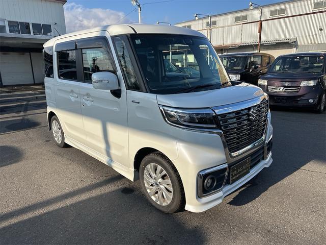 スペーシアカスタム ハイブリッドGS 4WD シートヒーター スマートキー プッシュスタート LEDヘッドライト バックカメラ 両側パスライドドア メモリーナビ(13枚目)