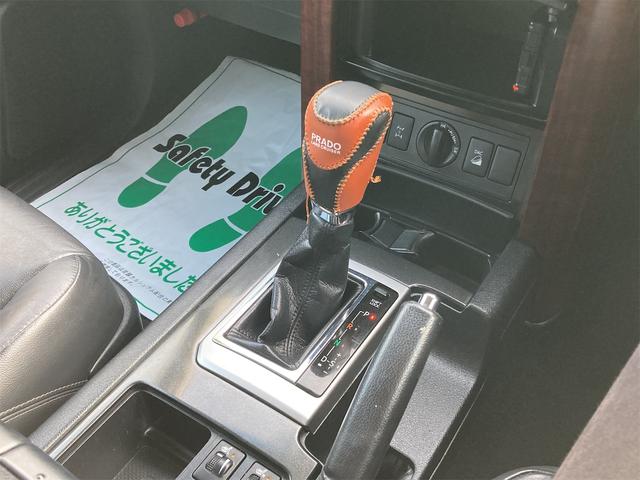 ランドクルーザープラド TX Lパッケージ 4WD ディーゼルターボ 3列シート 7人乗り 純正フルセグメモリーナビ バックカメラ ETC スマートキー 革シート パワーシート シートヒーター クルーズコントロール オートライト 横滑り防止装置(13枚目)