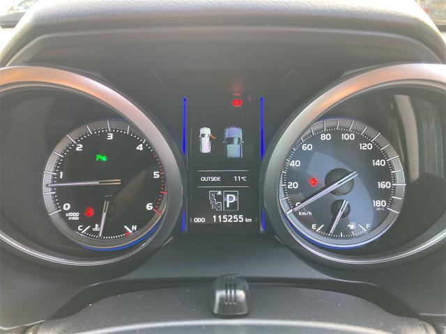 ランドクルーザープラド TX Lパッケージ 4WD ディーゼルターボ 3列シート 7人乗り 純正フルセグメモリーナビ バックカメラ ETC スマートキー 革シート パワーシート シートヒーター クルーズコントロール オートライト 横滑り防止装置(14枚目)