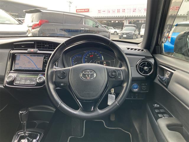 カローラフィールダー ハイブリッドＧ　ダブルバイビー　セーフティセンス　追突防止装置　純正フルセグＳＤナビ　純正ＣＤ　ＤＶＤ再生　Ｂｌｕｔｅｔｏｏｔｈ接続　ＥＴＣ　ＬＥＤオートライト　オートハイビーム　革巻きステア　合皮コンビシート　ステアスイッチ（8枚目）