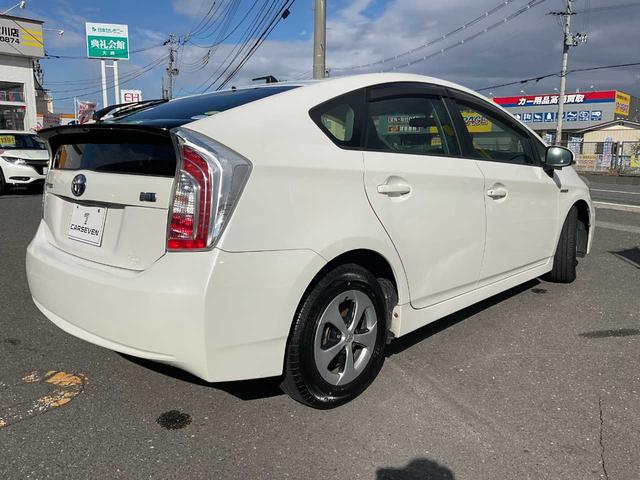 プリウス S ワンオーナー純正ナビワンセグTVバックカメラスマートキーHIDヘッドライトハイブリット1800cc(7枚目)