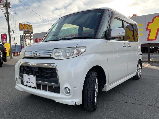 タント カスタムＸ　Ｗエアバッグ　ＡＢＳ　電格ミラー　キーレス　片側電動スライドドア　ＨＩＤヘッドライト　フロントフォグ　ＳＤナビ　フルセグＴＶ　ＣＤＤＶＤ　Ｂｌｕｅｔｏｏｔｈ　バックカメラ（3枚目）