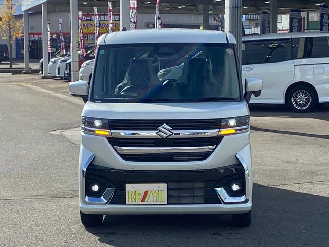 スペーシアカスタム ハイブリッドGS 4WD 届出済未使用車【新品ナビ取り付け&フルセグTV&Bluetooth】【衝突被害軽減ブレーキ&レーンアシスト】レーダークルーズコントロール 左側電動スライドドア オートハイビーム シートヒーター(14枚目)