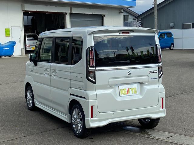 スペーシアカスタム ハイブリッドGS 4WD 届出済未使用車【新品ナビ取り付け&フルセグTV&Bluetooth】【衝突被害軽減ブレーキ&レーンアシスト】レーダークルーズコントロール 左側電動スライドドア オートハイビーム シートヒーター(18枚目)