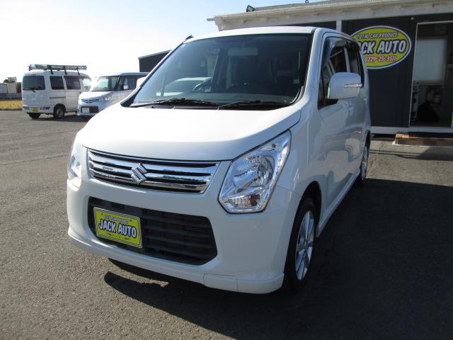 ワゴンR FXリミテッド アイドリングストップ プッシュスタート スマートキー CD オートAC 純正14AW(2枚目)