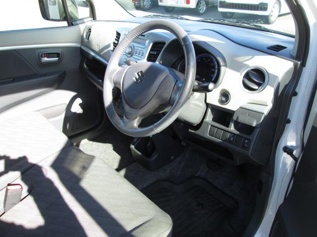 ワゴンR FXリミテッド アイドリングストップ プッシュスタート スマートキー CD オートAC 純正14AW(6枚目)