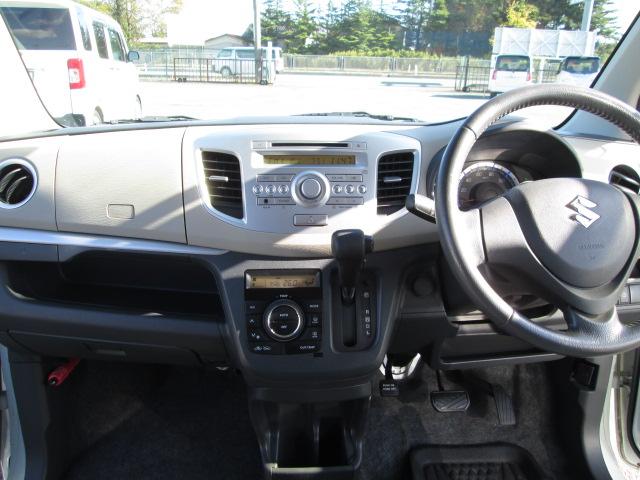 ワゴンR FXリミテッド アイドリングストップ プッシュスタート スマートキー CD オートAC 純正14AW(8枚目)