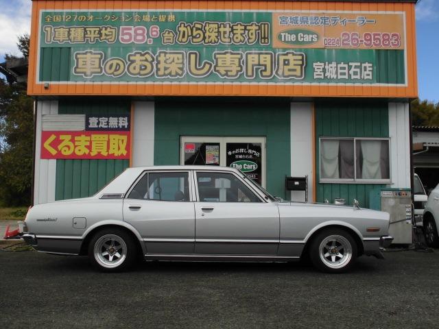 マークII L 復刻ロンシャン8J14AW 車高調 水野ワークス製ウッドハンドル チンスポ シルバーオールペン 店舗外保管車両の為ご来店の際は事前連絡お願いします。(4枚目)
