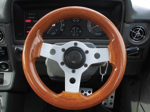 マークII L 復刻ロンシャン8J14AW 車高調 水野ワークス製ウッドハンドル チンスポ シルバーオールペン 店舗外保管車両の為ご来店の際は事前連絡お願いします。(12枚目)