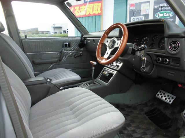 マークII L 復刻ロンシャン8J14AW 車高調 水野ワークス製ウッドハンドル チンスポ シルバーオールペン 店舗外保管車両の為ご来店の際は事前連絡お願いします。(17枚目)