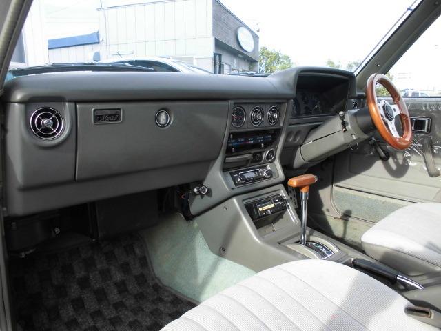 マークII L 復刻ロンシャン8J14AW 車高調 水野ワークス製ウッドハンドル チンスポ シルバーオールペン 店舗外保管車両の為ご来店の際は事前連絡お願いします。(18枚目)