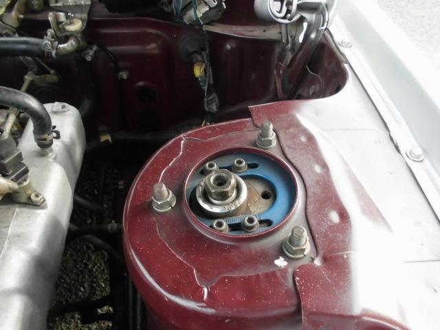 マークII L 復刻ロンシャン8J14AW 車高調 水野ワークス製ウッドハンドル チンスポ シルバーオールペン 店舗外保管車両の為ご来店の際は事前連絡お願いします。(29枚目)