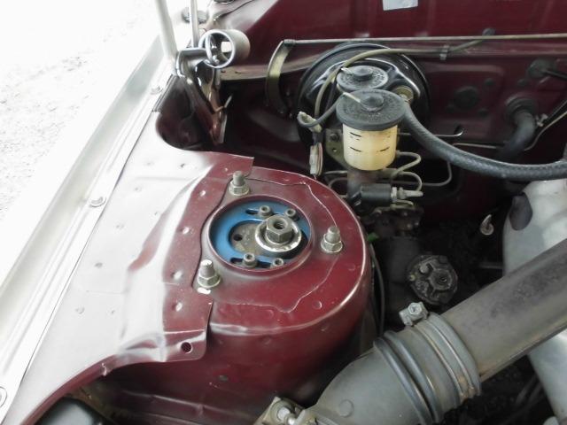 マークII L 復刻ロンシャン8J14AW 車高調 水野ワークス製ウッドハンドル チンスポ シルバーオールペン 店舗外保管車両の為ご来店の際は事前連絡お願いします。(30枚目)