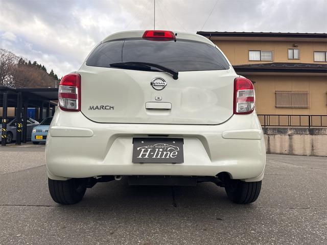 マーチ １２Ｇ　ＦＯＵＲ　プッシュスタート　４ＷＤ　ナビＴＶ　社外アルミホイール　スマートキー　電動格納ミラー　ＣＶＴ　盗難防止システム　衝突安全ボディＡＢＳ　エアコン　パワーステアリング　パワーウィンドウ　エンジンスターター（37枚目）