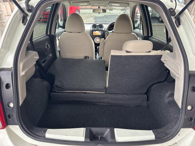 マーチ １２Ｇ　ＦＯＵＲ　プッシュスタート　４ＷＤ　ナビＴＶ　社外アルミホイール　スマートキー　電動格納ミラー　ＣＶＴ　盗難防止システム　衝突安全ボディＡＢＳ　エアコン　パワーステアリング　パワーウィンドウ　エンジンスターター（55枚目）