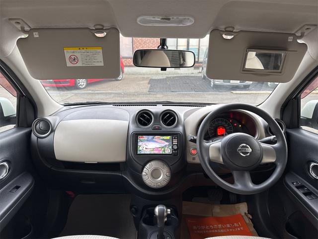 マーチ １２Ｇ　ＦＯＵＲ　プッシュスタート　４ＷＤ　ナビＴＶ　社外アルミホイール　スマートキー　電動格納ミラー　ＣＶＴ　盗難防止システム　衝突安全ボディＡＢＳ　エアコン　パワーステアリング　パワーウィンドウ　エンジンスターター（60枚目）