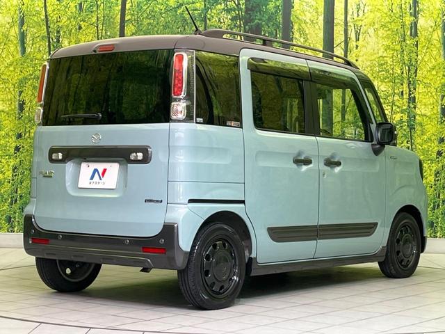 フレアワゴンタフスタイル ハイブリッドＸＴ　両側電動ドア　ナビ　全周囲カメラ　衝突軽減装置　コーナーセンサー　スマートキー　ＬＥＤヘッド　ＥＴＣ　クルコン　オートハイビーム　車線逸脱警報　誤発進抑制機能　先行車発進告知機能　パドルシフト（17枚目）