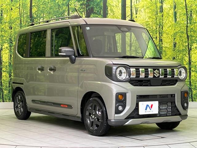 スペーシアギア ハイブリッドXZ 届出済未使用車 両側電動ドア 衝突軽減装置 レーダークルーズ コーナーセンサー スマートキー LEDヘッド 車線逸脱警報 誤発進抑制機能 先行車発進告知機能 オートエアコン 純正14インチAW(16枚目)