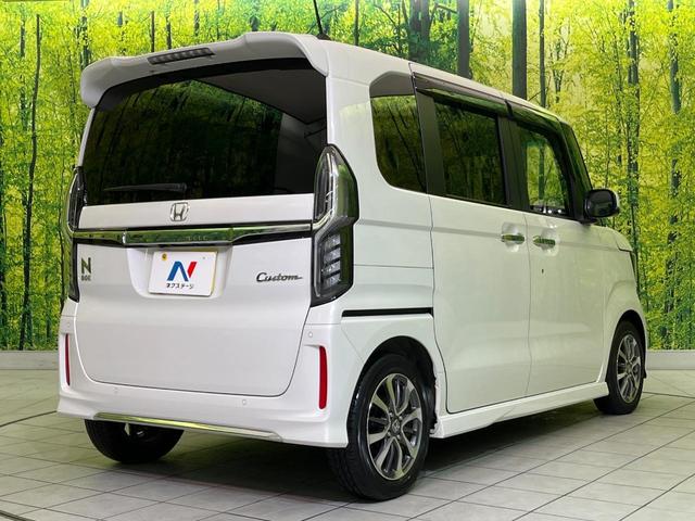 N-BOXカスタム L 純正ナビ 両側電動ドア バックカメラ 衝突軽減 レーダークルーズ シートヒーター レーンキープ スマートキー LEDヘッド ETC オートハイビーム 車線逸脱警報 誤発進抑制 純正14インチAW(17枚目)