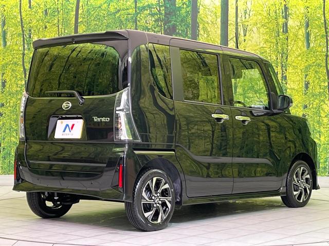 タント カスタムX 届出済未使用車 両側電動ドア 衝突軽減装置 半革シート コーナーセンサー スマートキー LEDヘッド オートハイビーム 車線逸脱警報 先行車発進告知 オートエアコン 純正14インチAW LEDフォグ(17枚目)