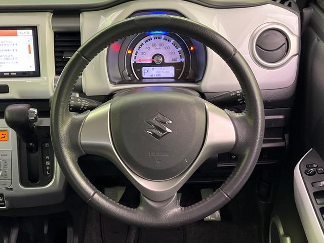 ハスラー X 4WD ナビ 衝突軽減装置 シートヒーター スマートキー HIDヘッド ルーフレール ETC 誤発進抑制機能 オートライト オートエアコン 純正15インチAW CD再生 地デジ 革巻きステアリング(11枚目)
