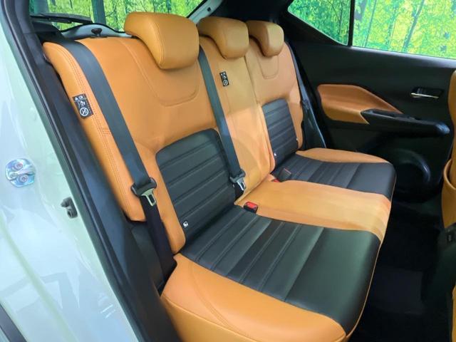 キックス Ｘ　ツートーンインテリアエディション　純正９型ナビ　全周囲カメラ　衝突軽減装置　プロパイロット　半革シート　シートヒーター　コーナーセンサー　スマートキー　ＬＥＤヘッド　ＥＴＣ　純正１７インチＡＷ　車線逸脱警報　オートハイビーム（9枚目）