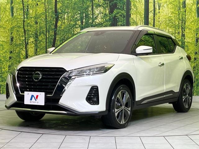 キックス Ｘ　ツートーンインテリアエディション　純正９型ナビ　全周囲カメラ　衝突軽減装置　プロパイロット　半革シート　シートヒーター　コーナーセンサー　スマートキー　ＬＥＤヘッド　ＥＴＣ　純正１７インチＡＷ　車線逸脱警報　オートハイビーム（21枚目）