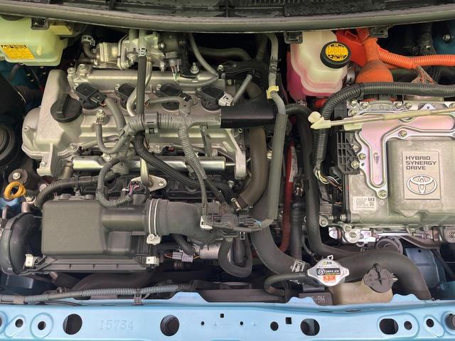 アクア Ｇ　純正ナビ　シートヒーター　スマートキー　ＬＥＤヘッド　ＥＴＣ　オートライト　オートエアコン　革巻きステアリング　Ｂｌｕｅｔｏｏｔｈ再生　地デジ　フォグライト　ヘッドライトウォッシャー　ドアバイザー（18枚目）