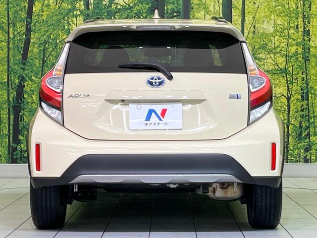 アクア クロスオーバー 純正ナビ 衝突軽減装置 ハーフレザーシート ルーフレール LEDヘッド オートハイビーム 車線逸脱警報 オートエアコン 純正16インチAW 革巻きステアリング 盗難防止装置 Bluetooth再生(15枚目)