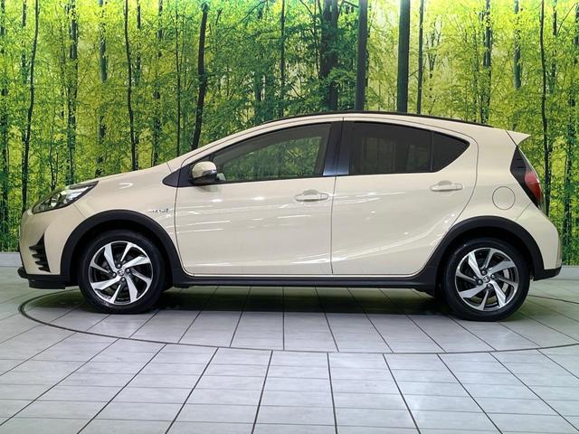 アクア クロスオーバー 純正ナビ 衝突軽減装置 ハーフレザーシート ルーフレール LEDヘッド オートハイビーム 車線逸脱警報 オートエアコン 純正16インチAW 革巻きステアリング 盗難防止装置 Bluetooth再生(61枚目)