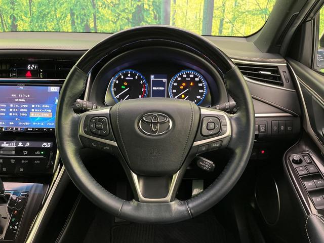 ハリアー プレミアム　後期　ＢＩＧＸ９型ナビ　バックカメラ　衝突軽減装置　レーダークルーズ　パワーバックドア　ハーフレザーシート　コーナーセンサー　スマートキー　ＥＴＣ　オートハイビーム　車線逸脱警報　純正１８インチＡＷ（11枚目）