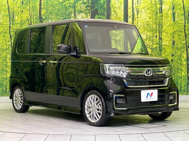 Ｎ－ＢＯＸカスタム Ｌターボ　後期　両側電動ドア　純正８型ナビ　バックカメラ　衝突軽減装置　レーダークルーズ　半革シート　シートヒーター　スマートキー　ＬＥＤヘッド　ＥＴＣ　オートハイビーム　純正１５インチＡＷ　車線逸脱警報（16枚目）