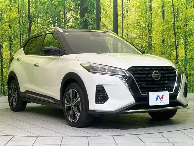 キックス Ｘ　純正９型ナビ　全周囲カメラ　衝突軽減　プロパイロット　２トーンルーフ　コーナーセンサー　ＬＥＤヘッド　オートハイビーム　デジタルインナーミラー　ＥＴＣ　車線逸脱警報　革巻きステアリング　スマートキー（16枚目）