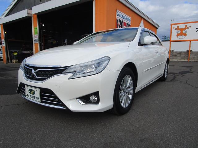 マークＸ プレミアム　Ｆｏｕｒ　４ＷＤ　純正フルセグＴＶナビ　プッシュスタート　ドラレコ前後　ビルトインＥＴＣ　運転席助手席パワーシート　シートヒーター（3枚目）