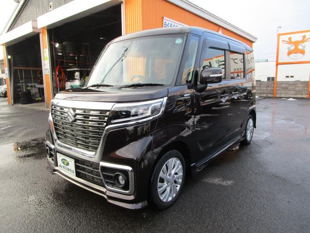 スペーシアカスタム ハイブリッドGS 4WD プッシュスタート 下回り防錆 左オートスライドドア 社外フルセグTVナビ バックカメラ LEDライト&フォグランプ エンジンスターター ドライブレコーダー(2枚目)