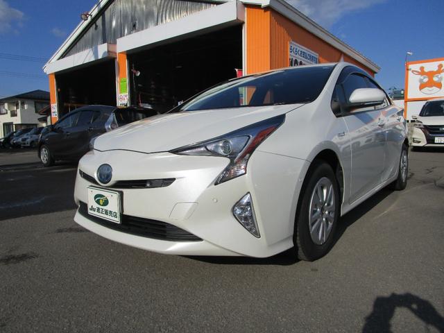 プリウス Ｓセーフティプラス　４ＷＤ　防錆処理　プッシュスタート　アルパインフルセグＴＶナビ　バックカメラ　ＥＴＣ　純正リモートスタート（3枚目）