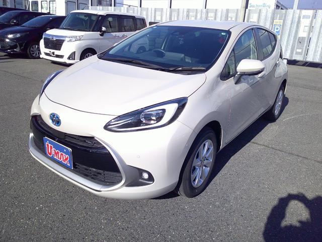 アクア Ｚ　試乗車・禁煙車・ワンオーナー・ディスプレイオーディオ・フロントカメラ・サイドカメラ・バックカメラ・寒冷地仕様・１００Ｖ電源・１５００Ｗ・アルミ（2枚目）