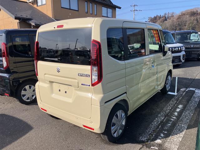 スペーシア ハイブリッドＸ　４ＷＤ　両側電動スライドドア　クリアランスソナー　オートクルーズコントロール　レーンアシスト　衝突被害軽減システム　オートライト　ＬＥＤヘッドランプ　スマートキー　アイドリングストップ　シートヒーター（17枚目）
