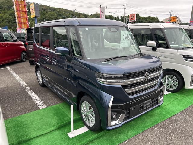 スペーシアカスタム ハイブリッドＧＳ　４ＷＤ　両側スライド・片側電動　クリアランスソナー　オートクルーズコントロール　レーンアシスト　衝突被害軽減システム　オートライト　ＬＥＤヘッドランプ　スマートキー　アイドリングストップ（12枚目）